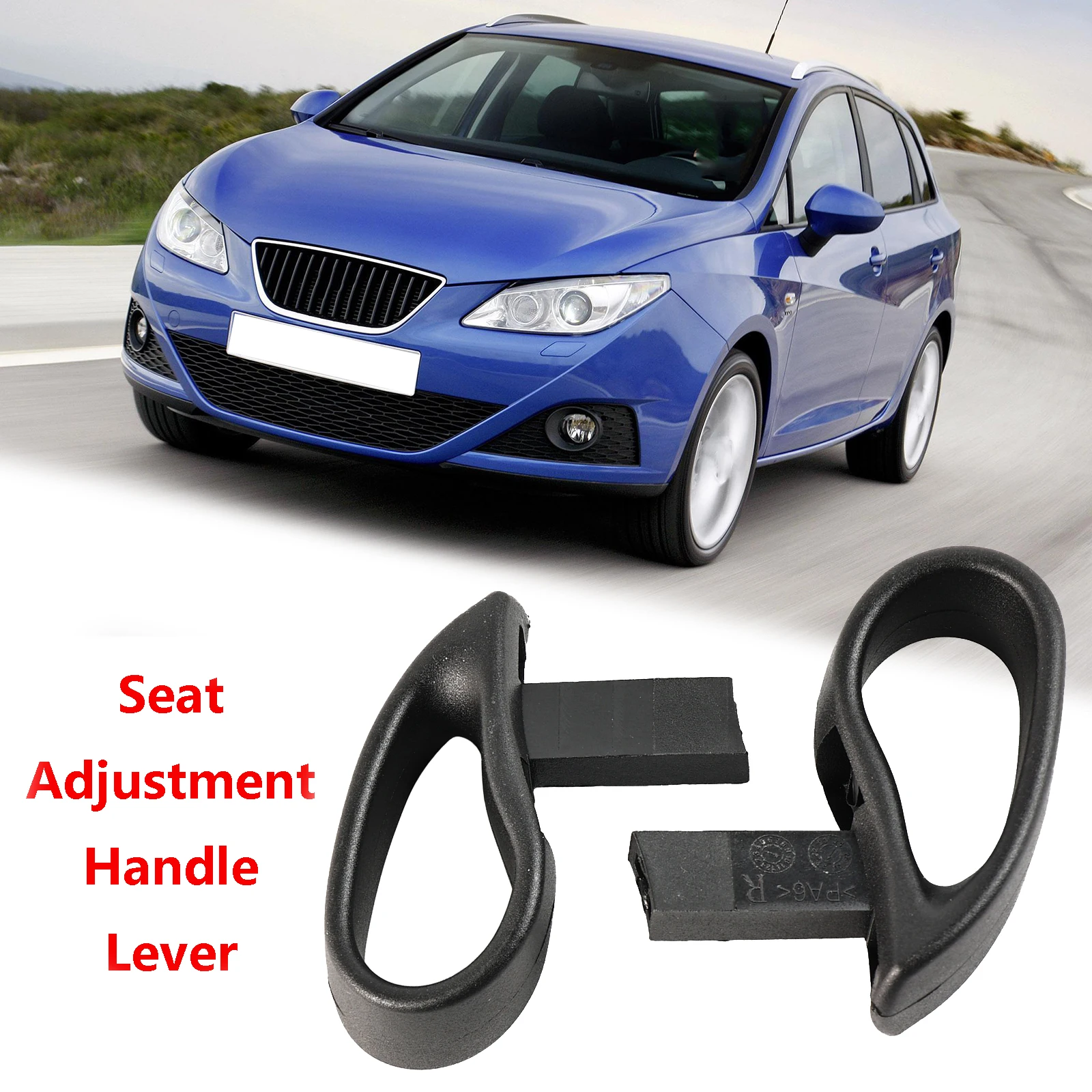 2X Car Seat Base Adjustment Handle Lever Lift Tilt Left Right Black Accessories For Seat Ibiza Arosa 1J3881633B 1J3881634B