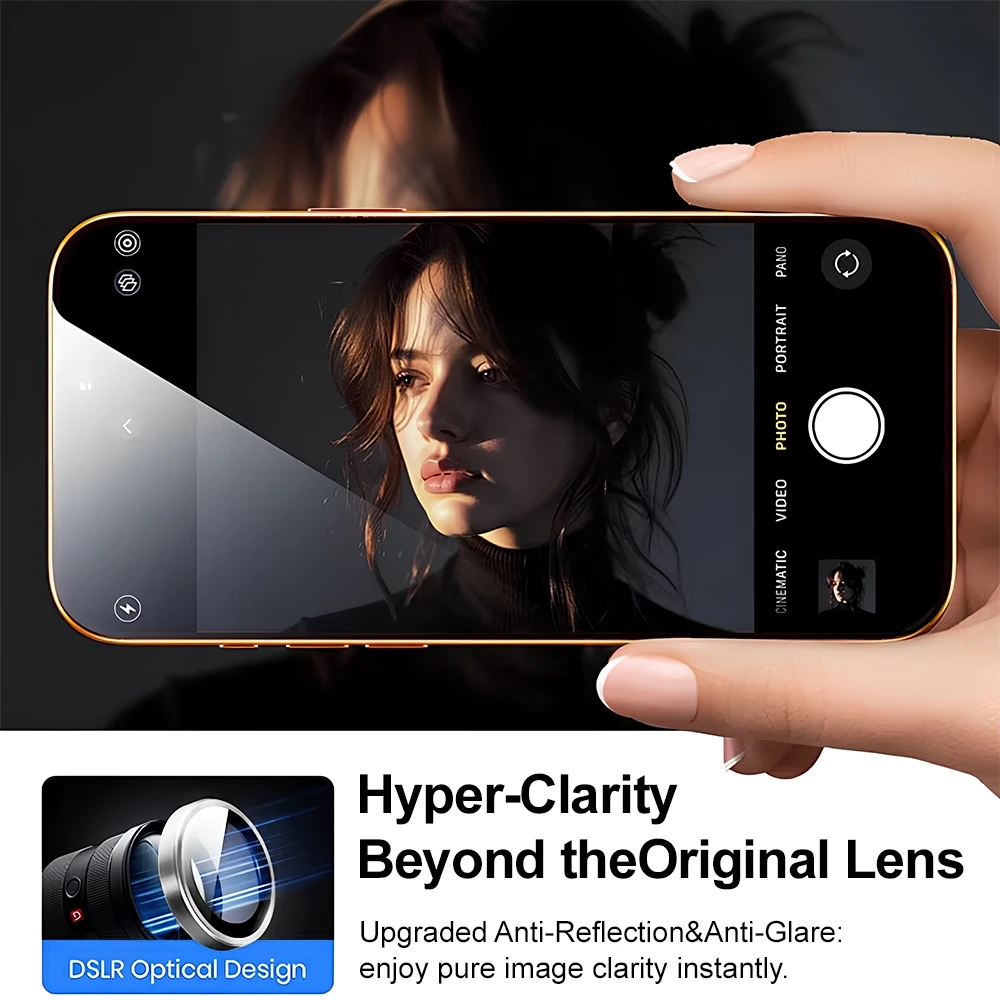 HD Tempered Glass Camera Lens Protector Cover For iPhone 17 15 16 14 Plus 11 13 12 Pro Max Mini Protection Film With Positioner - view 6