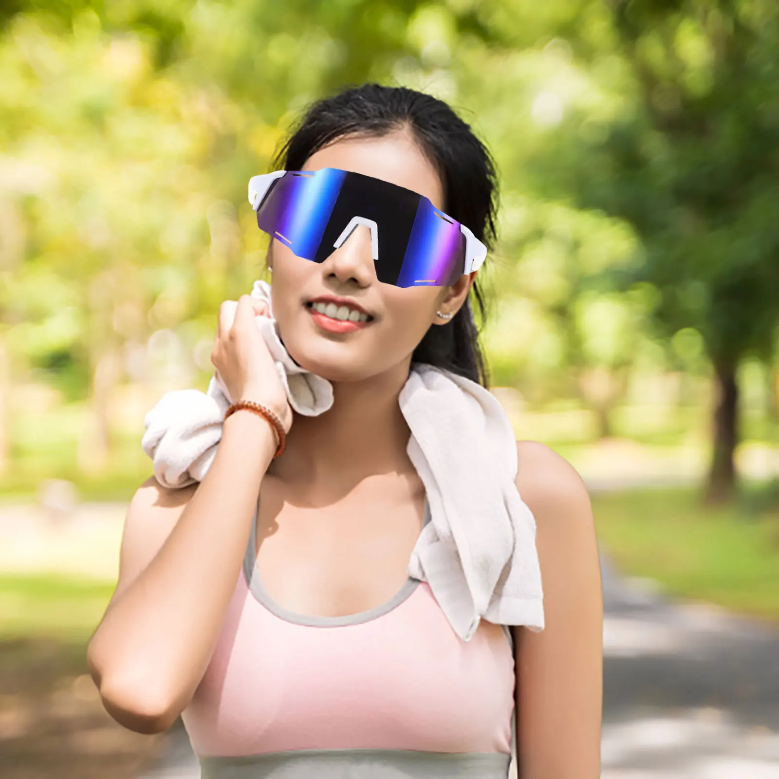 

Outdoor Cycling Glasses Windproof Uv Protection Lightweight Comfortable for Biking Motorcycling Running Hiking Fishing Sports