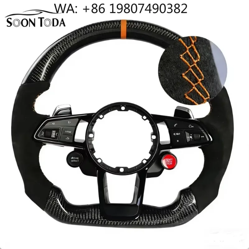 

Original Durable Leather Steering Wheel Replacement Fit 6R 2009-2017 Auto Interior Direct Fit Parts