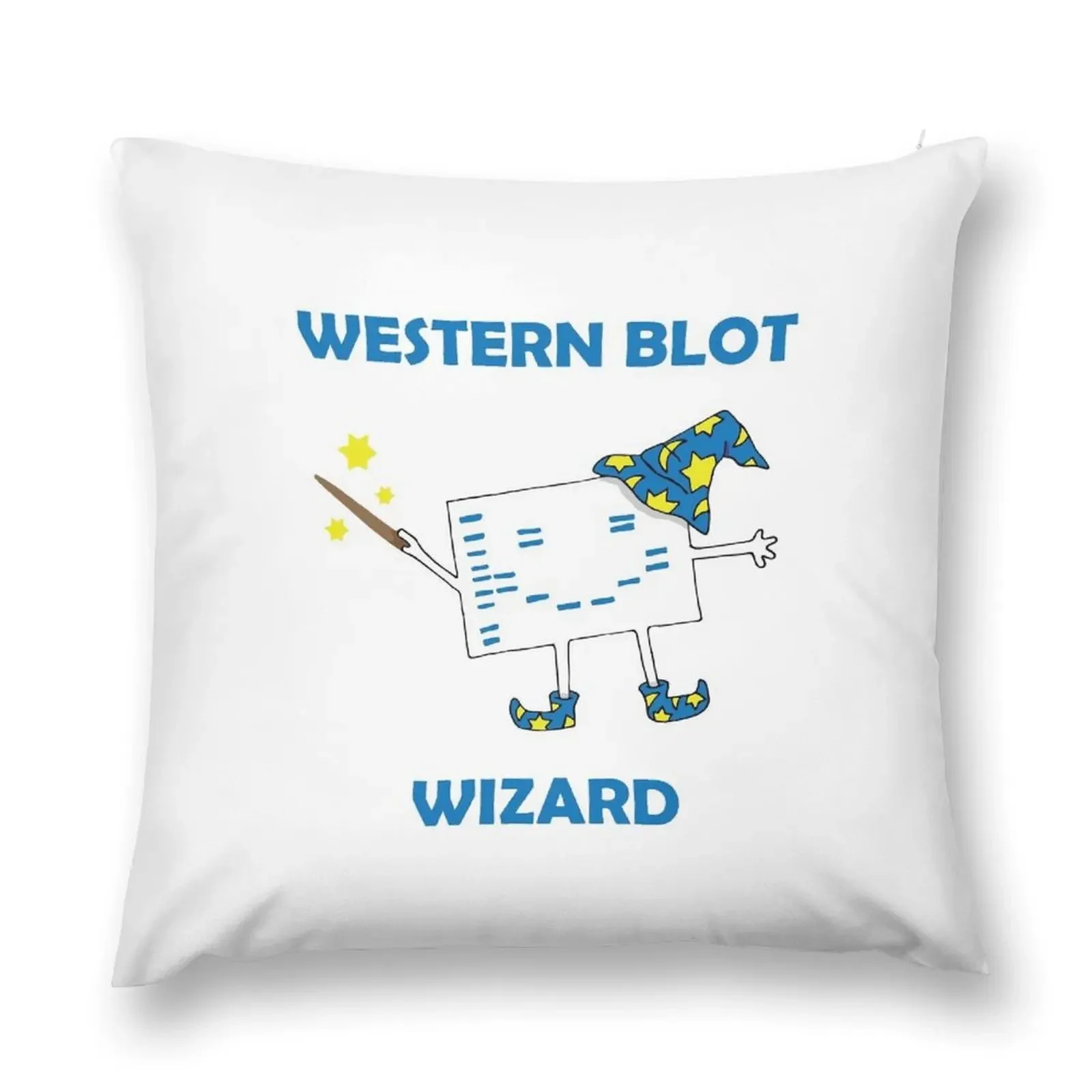 Western Blot Wizard, he loves Cell Biology! Throw Pillow Marble Cushion Cover christmas pillow case Throw Pillow