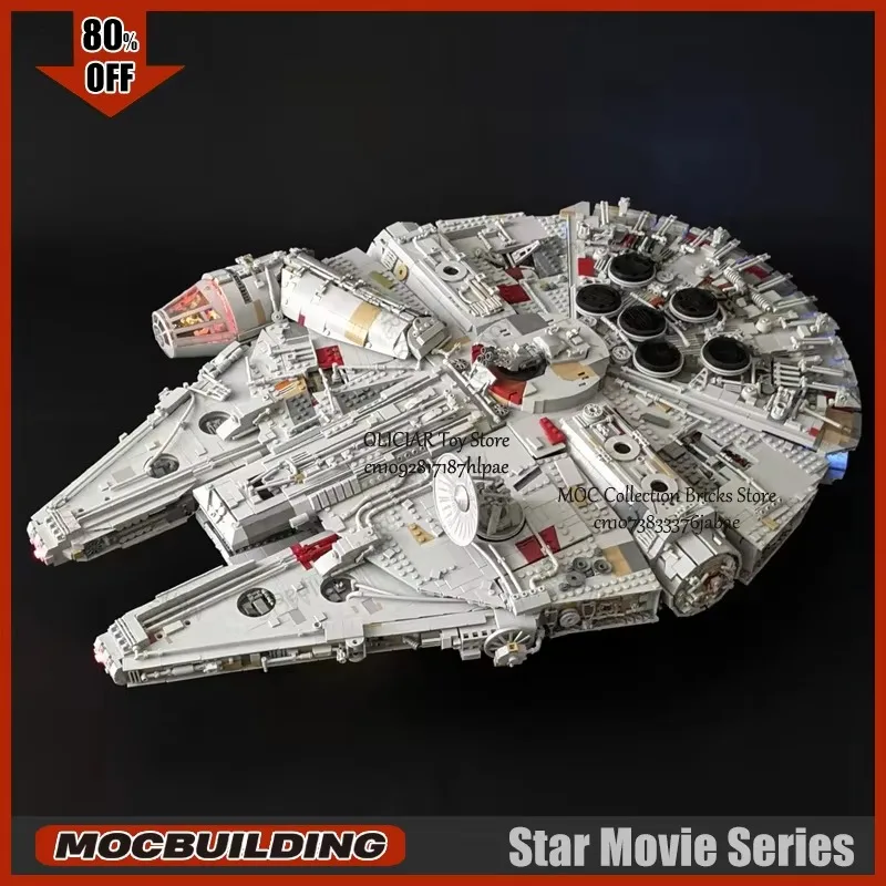

UCCS Spaceship MOC Building Blocks Starfighter Space Battle Technology Bricks Spacecraft Toys DIY Assembly Collection Xmas Gifts