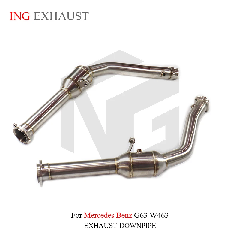 For Stainless Steel Car Exhaust Car Muffler Exhaust Pipe Downpipe For G63 W463 With High Quality Auto Turning