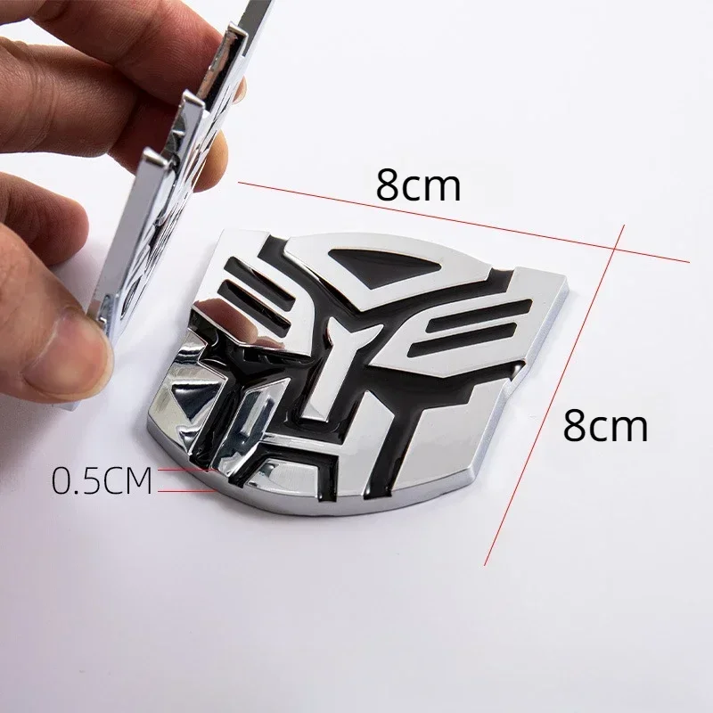 Transformers 3D Car Stickers Anime Decepticons Autobots Logo Badge Car Scratched Stickers Cosplay Car Decoration Accessories