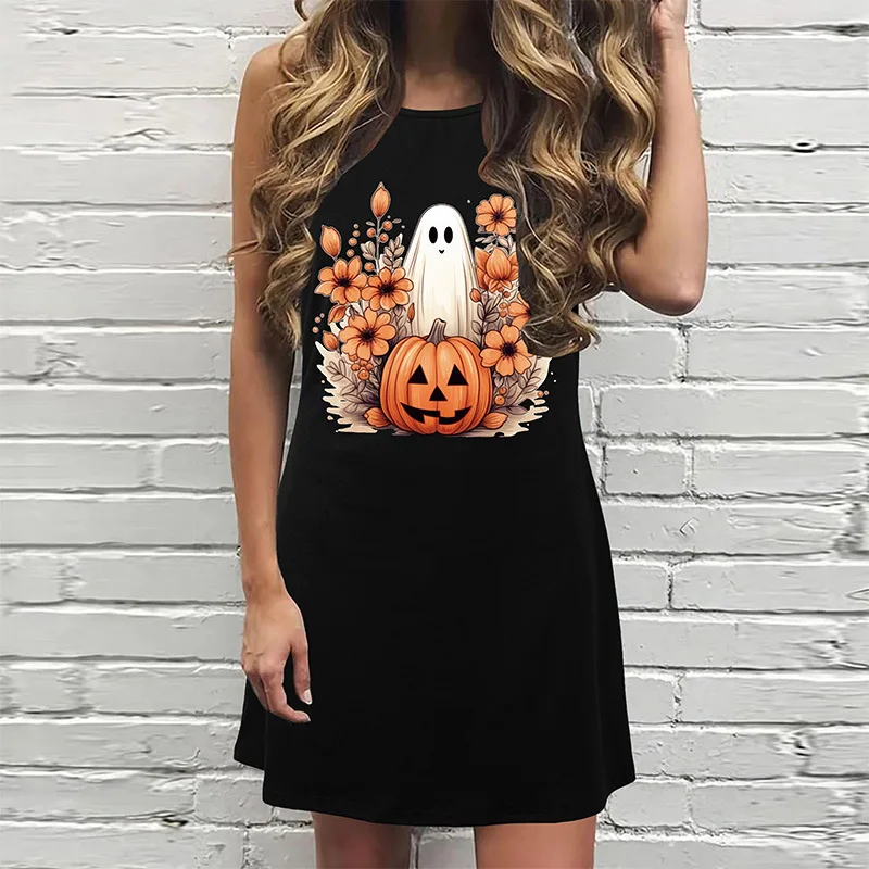 

Women's New Dresses in Europe and the United States Halloween Undershirt Dresses Nightgowns Home Wear Women's Undershirt Dresses