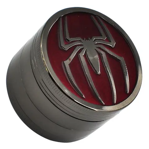 Spider 4-layer 50MM Metal Herb Grinder Manual Hand Spice Pepper Tobacco Mill Cutter Accessories Gift for Men Golden Black