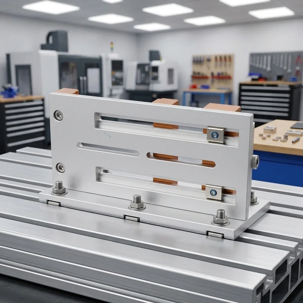 CNC Vise Worktable for Desktop CNC Systems Supporting Stable Workholding During Milling Engraving and Drilling Operations