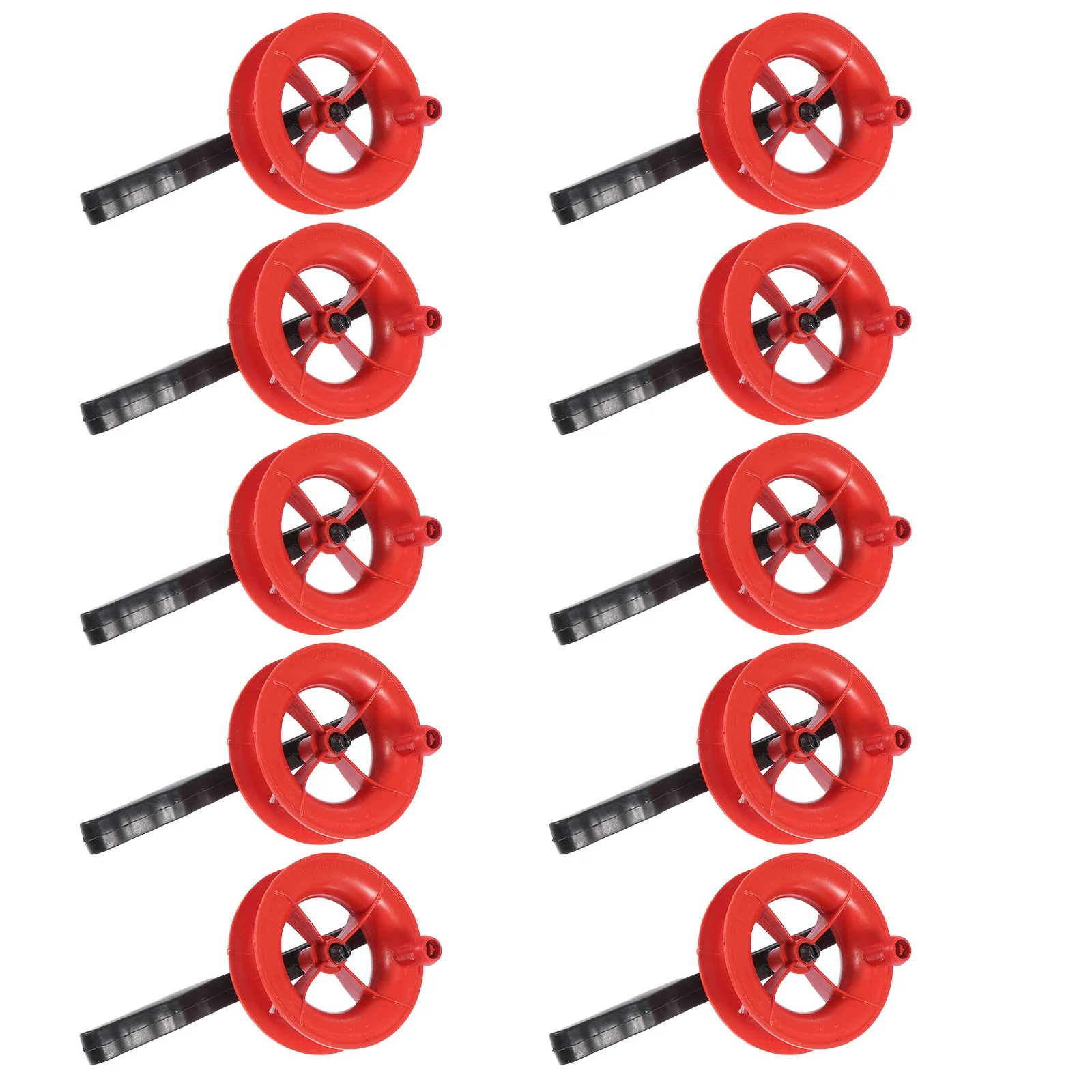 10개 보헤미안 볼 카이트 릴 가벼운 휴대용 라인 스풀 야외 활동 필수 액세서리 도구 플라스틱