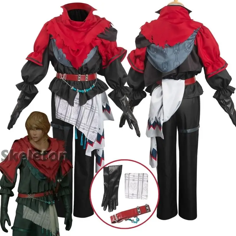 

Final Fantasy XVI FF16 Joshua Cosplay Costume Uniform Coat Pants Fantasia Roleplaying Outfit Halloween Carnival Party Cloth Suit