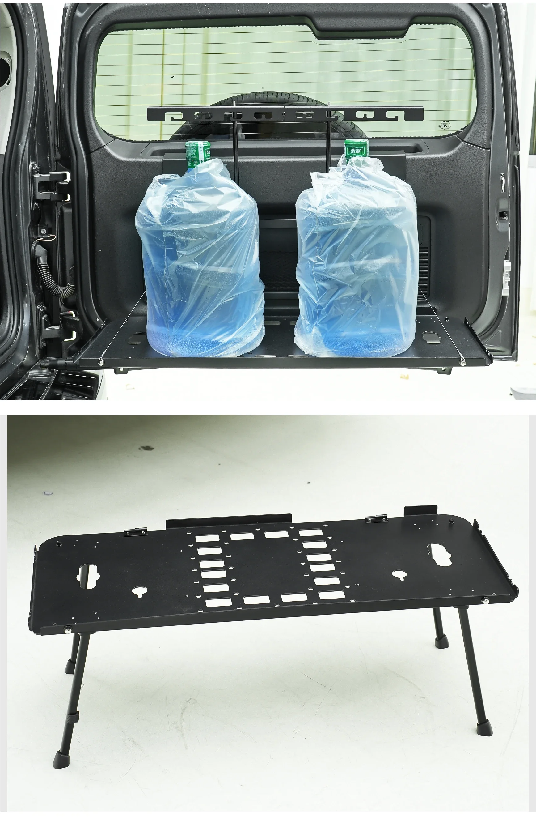 Rear Door Foldable Work Table Camping Storage Rack For Haval H9 2024 2025 Aluminum Alloy Tailgate Outdoor Cooking Shelf