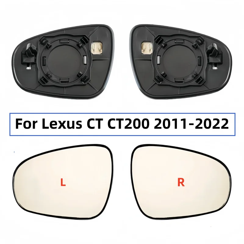 

For Lexus CT CT200 2011-2022 Car Accessories Rearview Mirror Lenses Lens with Heating Reflective Glass 8796176020 8793176020