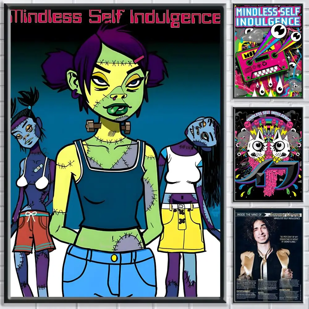 ملصق فرقة Mindless S-Self I-Indulgence عالي الدقة ذاتي اللصق مقاوم للماء مثالي للمنزل والمكتب وغرفة النوم هدية رائعة #1