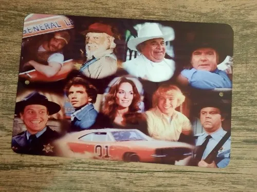 Dukes of Hazzard Cast Pics  Metal Wall Sign