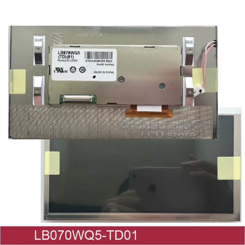 

LB070WQ5-TD01 LB070WQ5(TD)(01) Original 7 Inch For Opel Insignia Astra CD500 CD600 DVD800 Radio Navigation LCD Display Repair