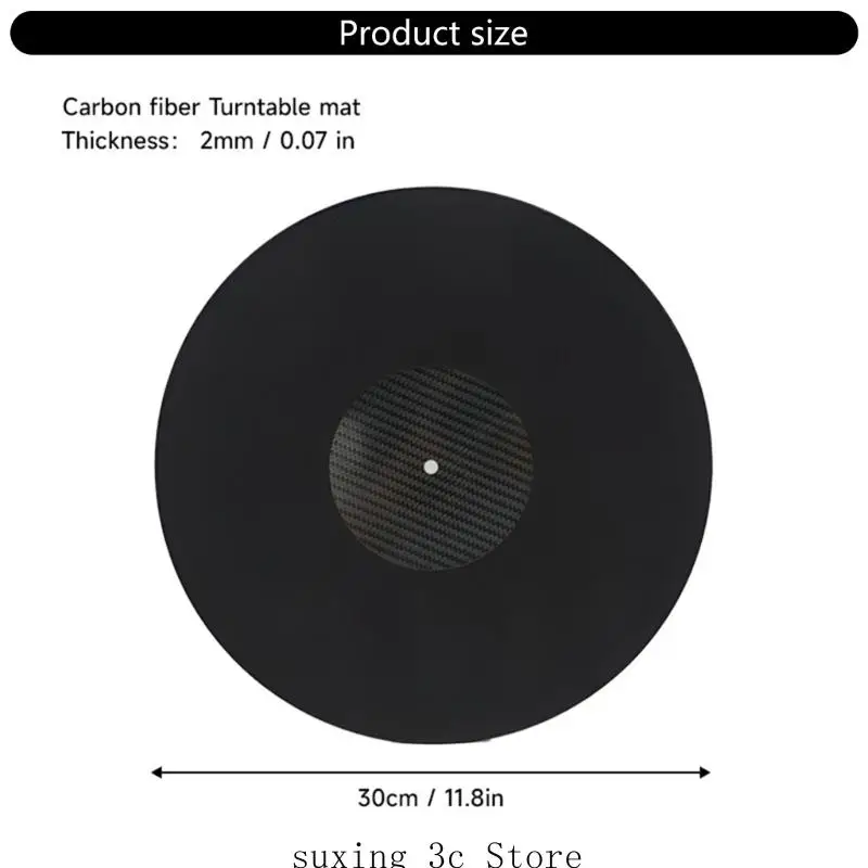 e8be 12inch durntable platters mat carbon fiber record record scense antislip