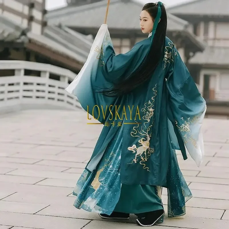 Chinese Hanfu Sets Halloween Costumes For Couples Oriental Dance Men Women Cosplay Outfit For Men And Women Adults