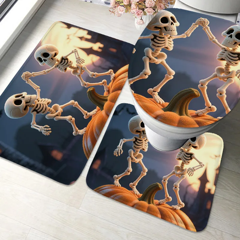 

Противоскользящая накладка для ванной комнаты с фланелевым принтом, накладка для входной двери, небольшой ковер для душевой комнаты, водопоглощающая подушечка для ног для унитаза