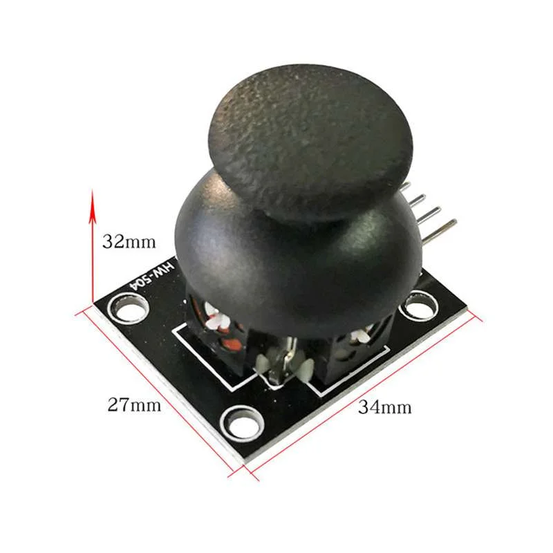 Dual-Axis XY Joystick Module with Button 5-Pin PS2 Game Controller Sensor for Arduino and Raspberry Pi DIY Electronics Projects