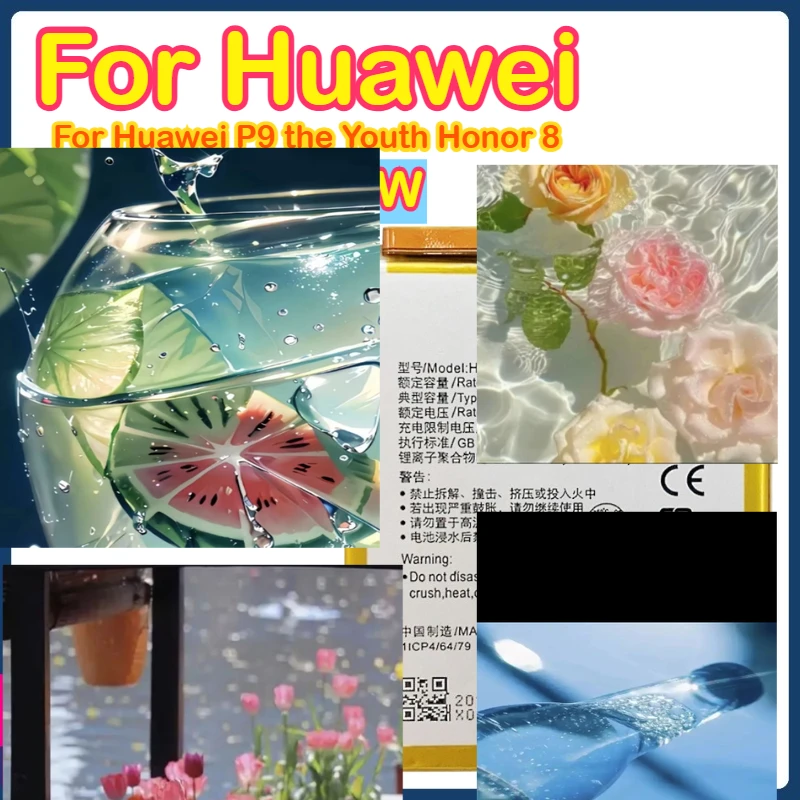 

HB366481ECW 3000mAh 3.82V Suitable For HuaweiP9 phone battery HB366481ECW Youth Honor 8