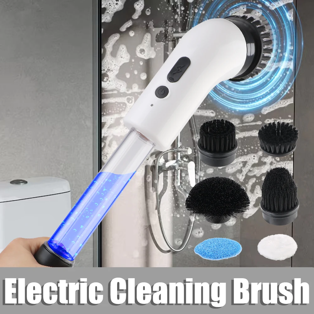 

Handheld USB Type Cleaner Sink Kitchen Cleaning Tool Bathroom Wash Brush Bathtub Brush Electric Cleaning Brush 9-in-1