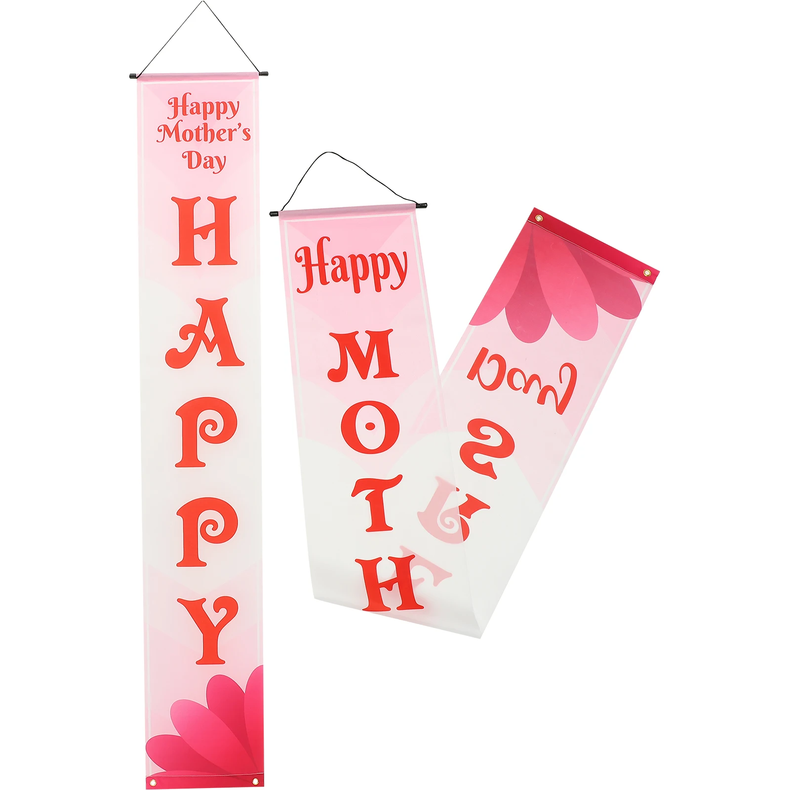 

Happy Mother's Day Banners Polyester Banner Celebrating Flag Mom Gift Party Decoration Hanging Wall Banner Mothers Day
