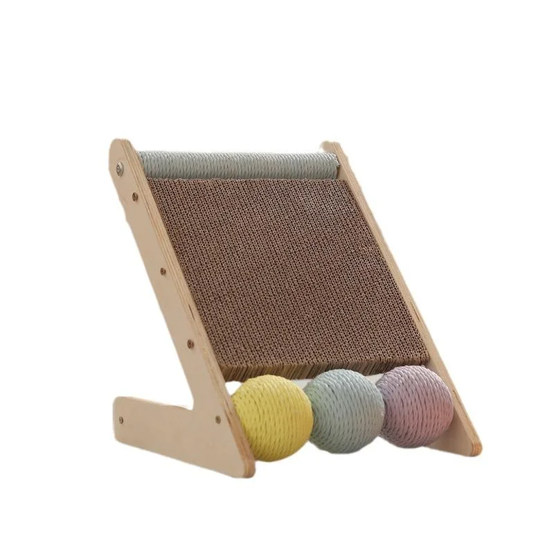 Sisal Magic Organ Triangle Cat Scratching Board Eco-Friendly Wood Cat Scratch Board
