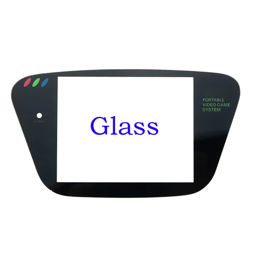 Trắng Nhựa & Chất Liệu Kính Bảo Vệ Màn Hình Bao Ống Kính Thay Thế Cho Sega Game Gear GG Bảo Vệ Ống Kính