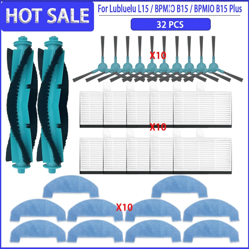 

Основная боковая щетка HEPA Швабры для Lubluelu L15 / L15 Plus / BPMIO B15 / BPMIO B15 Plus / Muhler Bobby 2/ROPO Smart Pet Parts