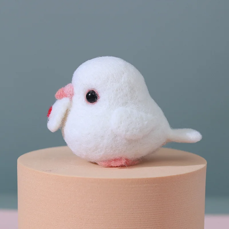 Carrier Pigeon Poke Poke Fun Diy Embroidery Wool Felt Cross-stitch Organizer Craft Stitch Needlework Needle Wool Felt Diy Kit