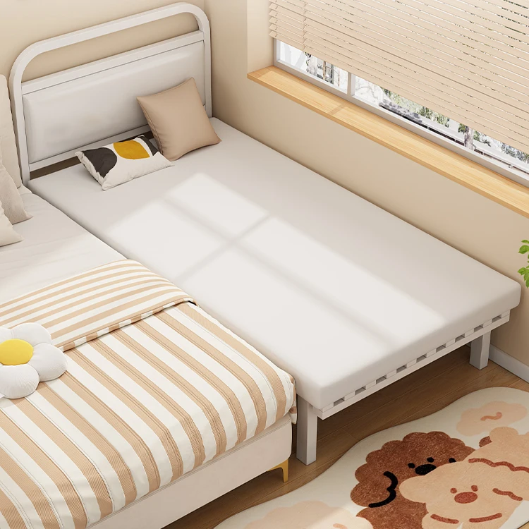 Small apartment sofa bed folding sitting and sleeping dual-purpose bedroom study multi-functional wrought iron balcony