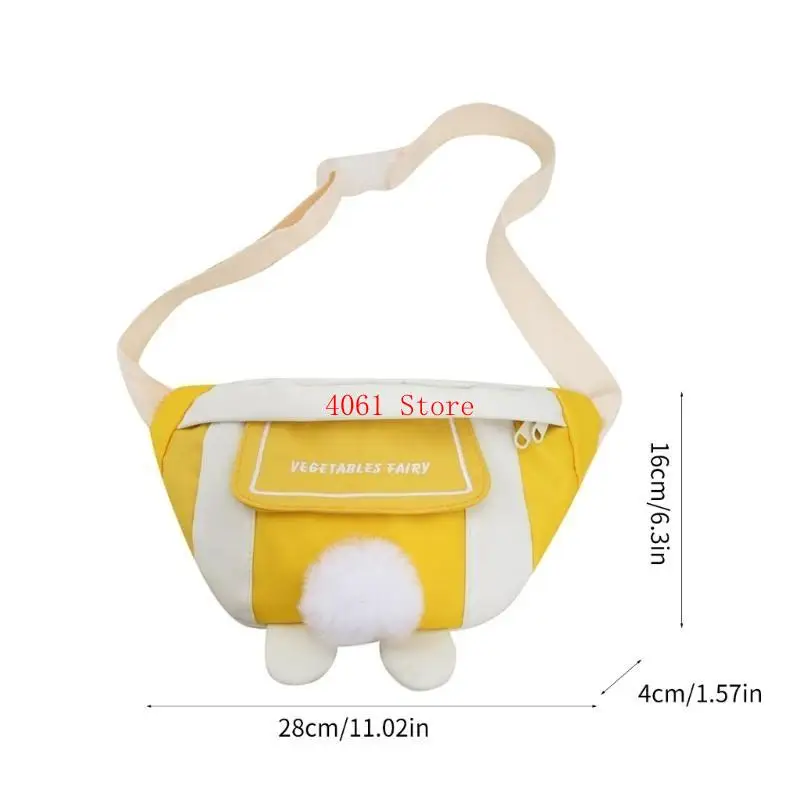 حقيبة صدر على الطراز الياباني للفتيات حقيبة كروس محمولة وعملية