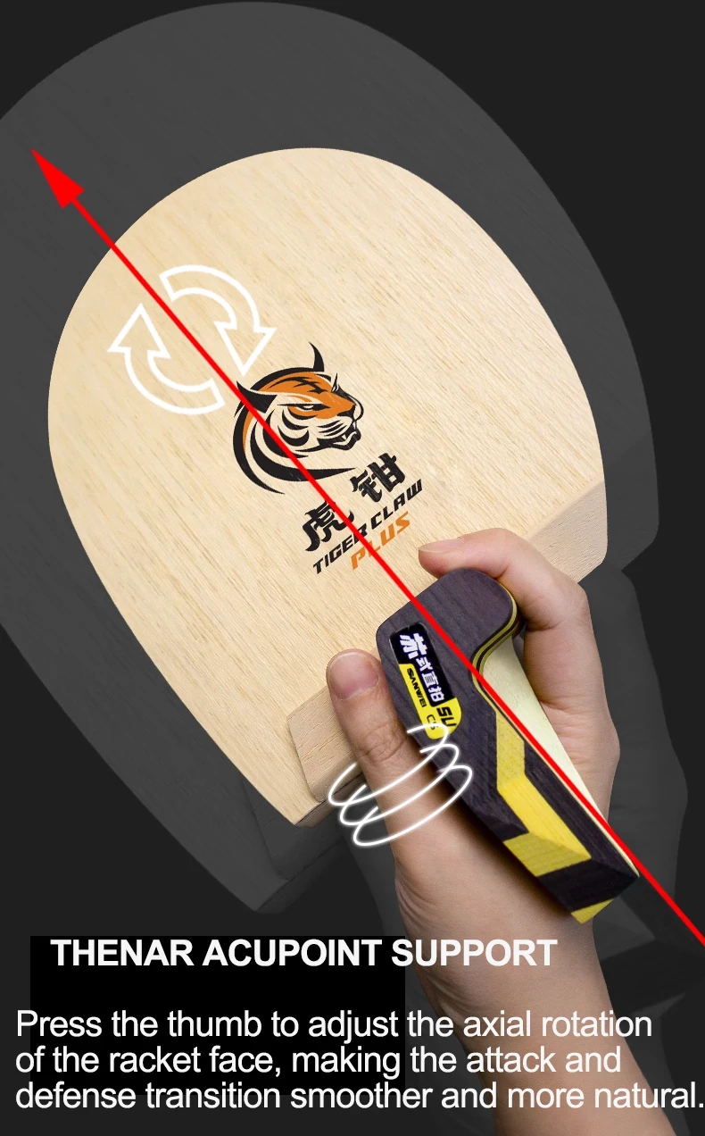 Original SANWEI Tischtennis Klinge Su Stil Tiger Klaue Plus Serie Penhold Schläger Ping Pong Klinge Professionelle Ping Pong Paddles – Detail 13