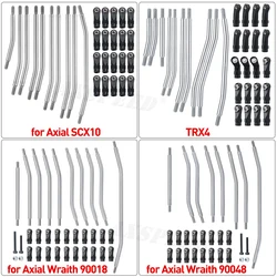 AXSPEED-스테인레스 스틸 링키지, 링크로드 및 로드 엔드 키트 1/10 축 SCX10 90046 레이스 90018 90048 TRX4 부품