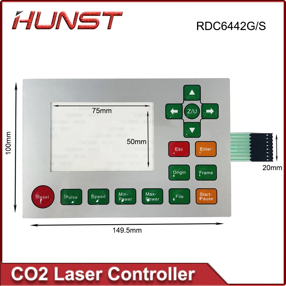 HUNST Ruida key membrane keyboard switch RDC6445S RDC6445G RDC6442S RDC6442G for laser cutting and engraving machines