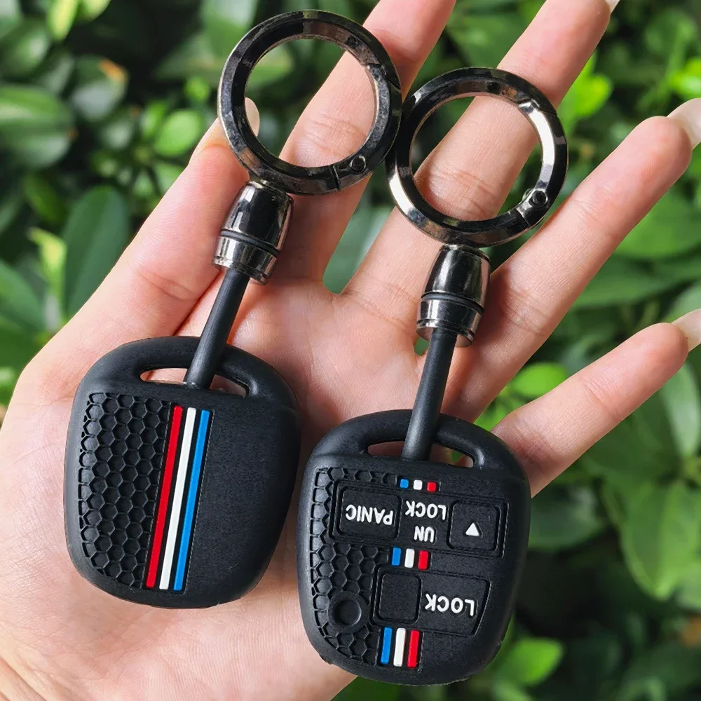 3 Buttons Silicone Car Key Case Cover Fob For Toyota FJ Cruiser Land 2008-2014 Yaris Echo For Lexus ES GS LS IS RX SC LX RX400h