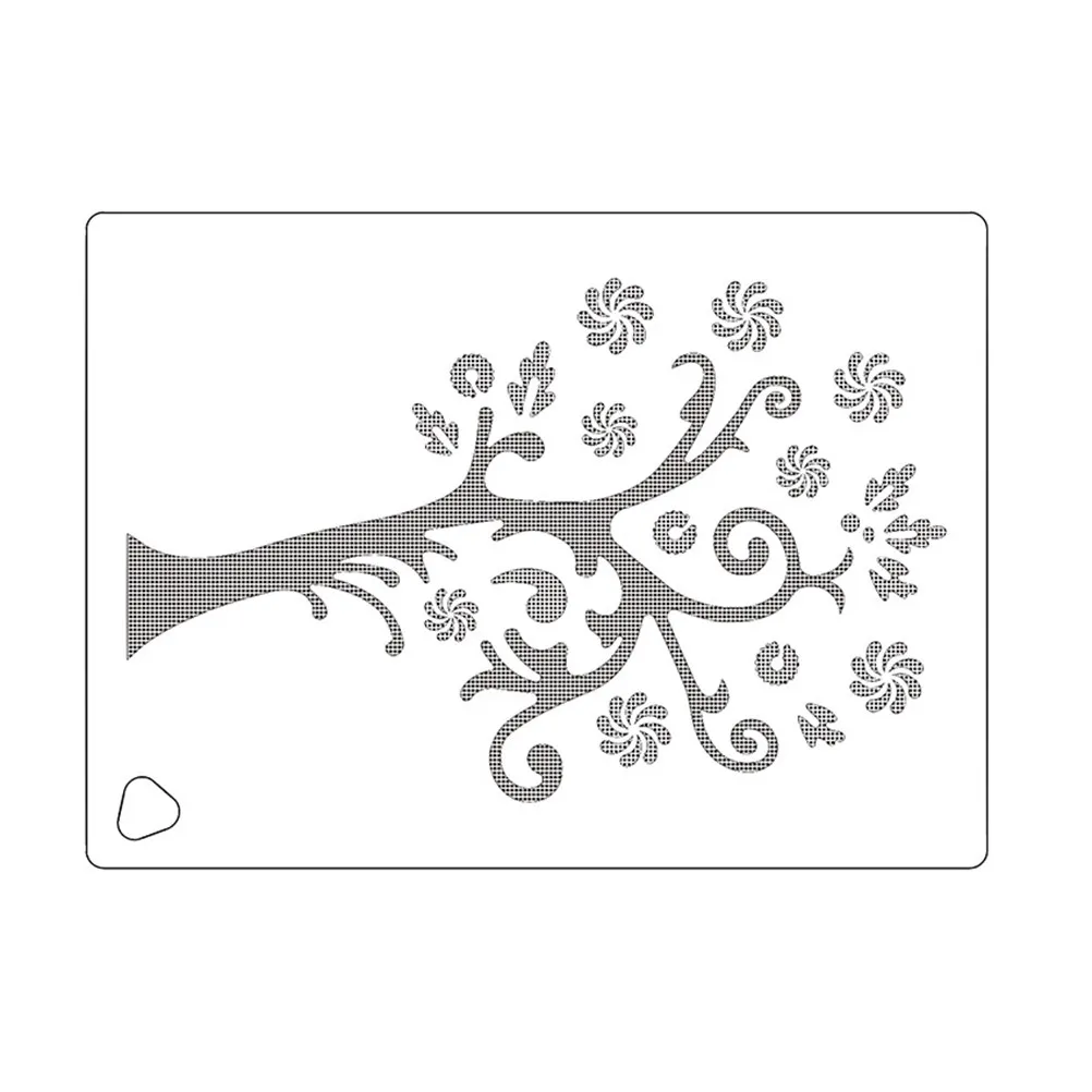 5Pcs Sturdy Tree Shape Hollow Drawing Templates for Painting Graffiti DIY Wall Art Clothing Decoration Supplies