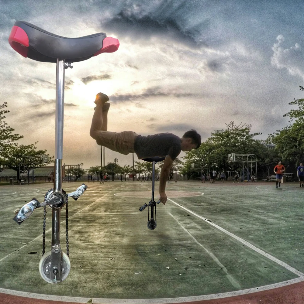 

4 inch mini unicycle small unicycle chain juggling balance show clown