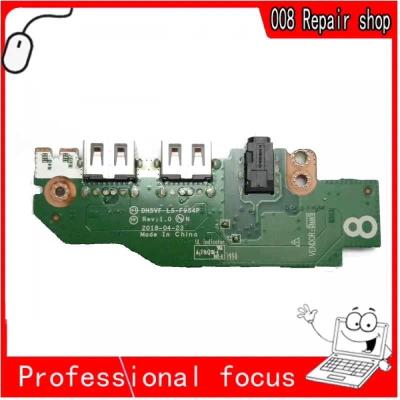 USB Audio Board DH5VF LS-F954P For ACER Nitro 5 AN515-51 AN515-52 AN515-53 A715-71G A715-72G Predate Helios 300 PH315-51