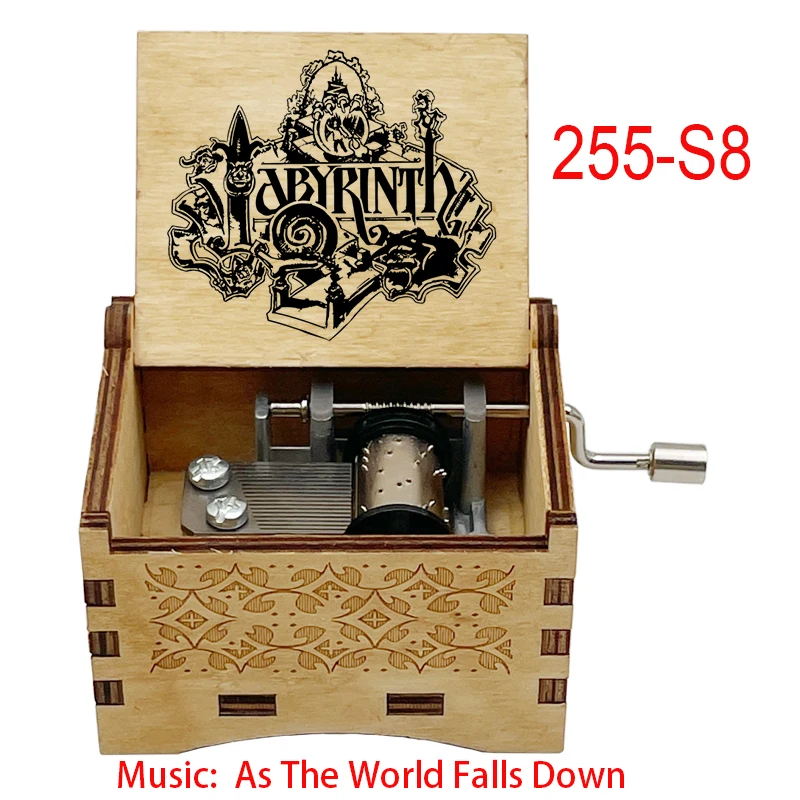 As The World Falls Down Music, Wooden Music Box 18 Note Musical