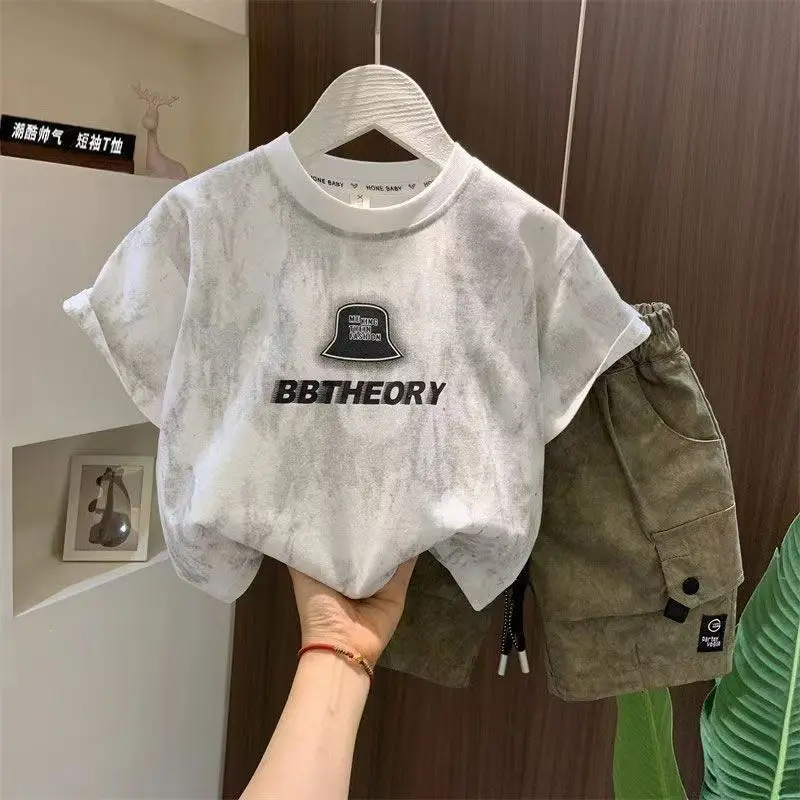 New Summer Infant Boys Clothing Suits Children Casual T-Shirt Shorts 2Pcs/Set Toddler Baby Girl Clothes Costume Kids Tracksuits