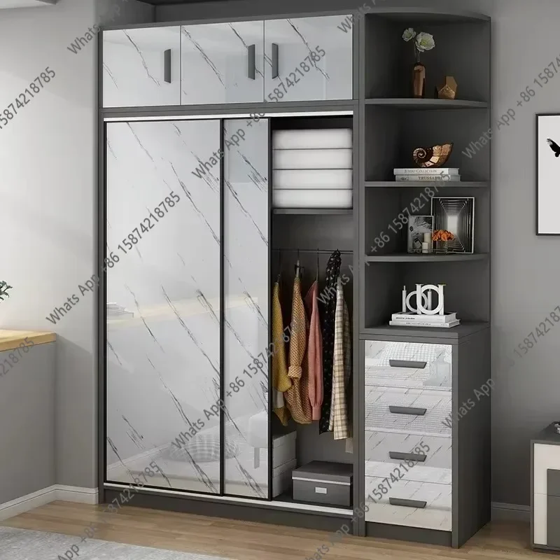N5 Nordic Luxury Tall Wardrobes Orgnizer Modular Wooden Dressing Clothes Wardrobes Bedroom Cupboard Roupeiro De Quarto Furnitu
