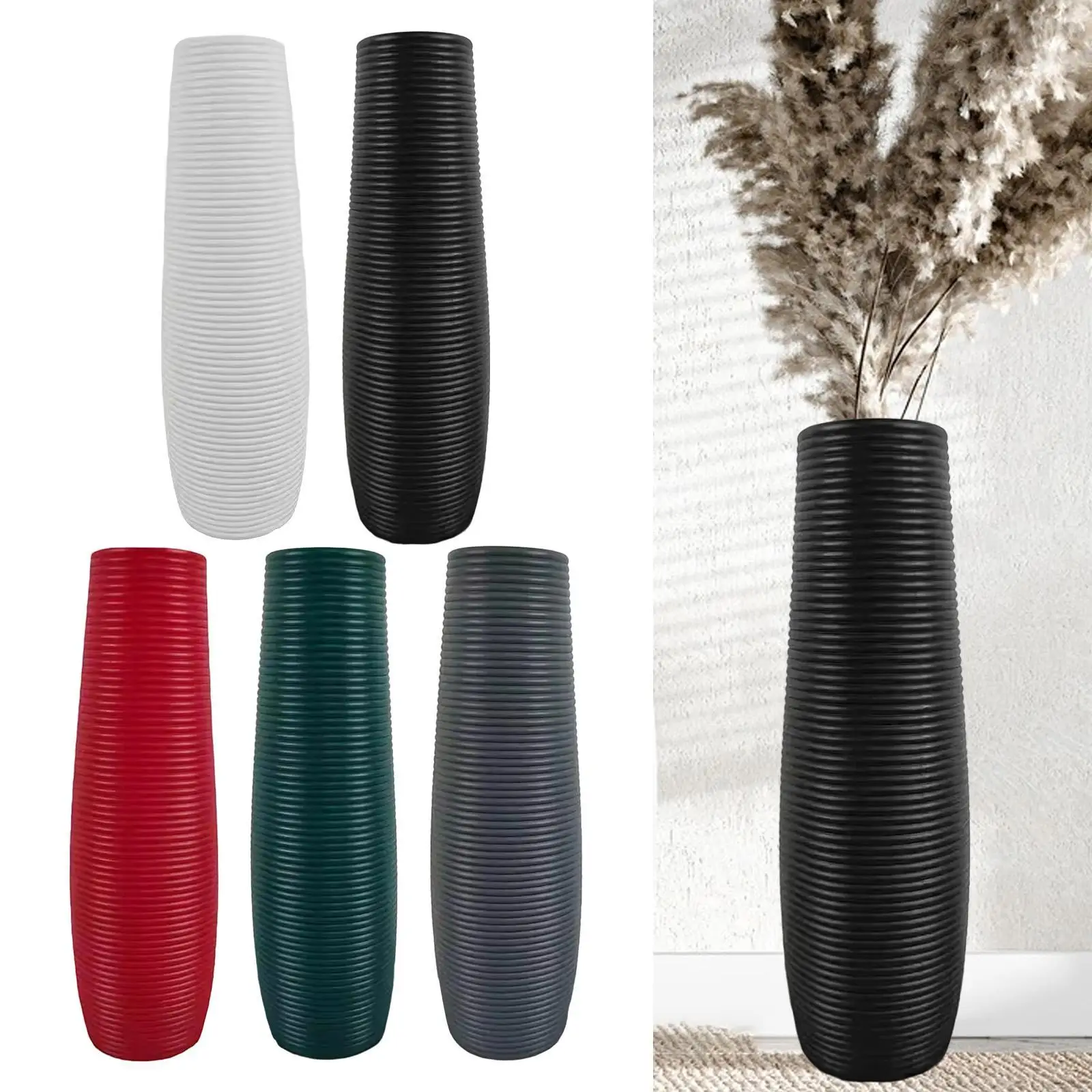 Tall Vase Sturdy Gift Minimalist Rustic Stylish Home Decor Modern Decorative for