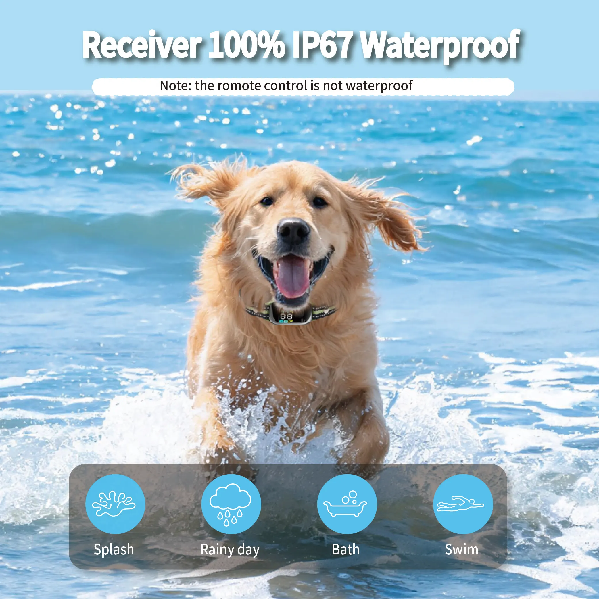 遠隔操作式ドッグトレーニング首輪。最大通信距離1000m。I - Dog Training Collar Remote 1000M Beep のレビューと価格