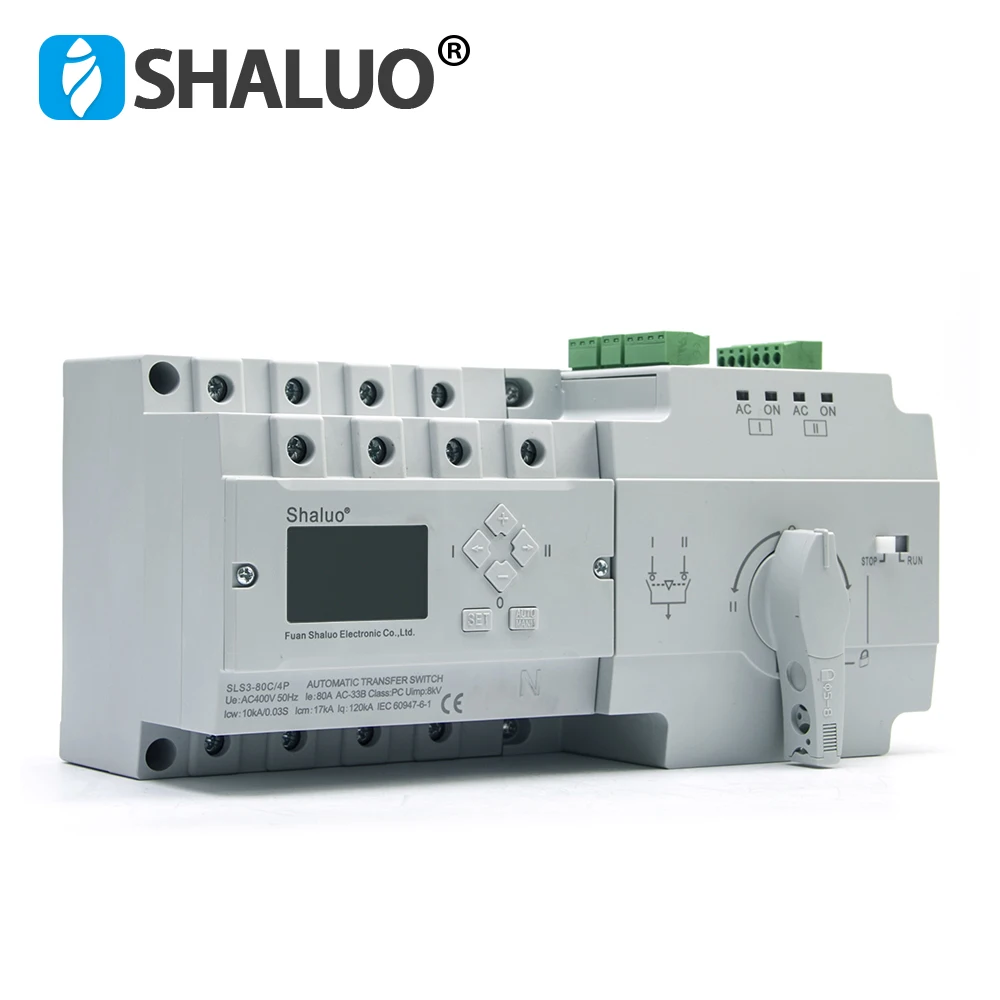 Imagem -06 - Dual Power Automatic Transfer Switch Gerador com Painel de Controle Alternando entre Duas Fontes de Alimentação tipo c 80a 4p Ats