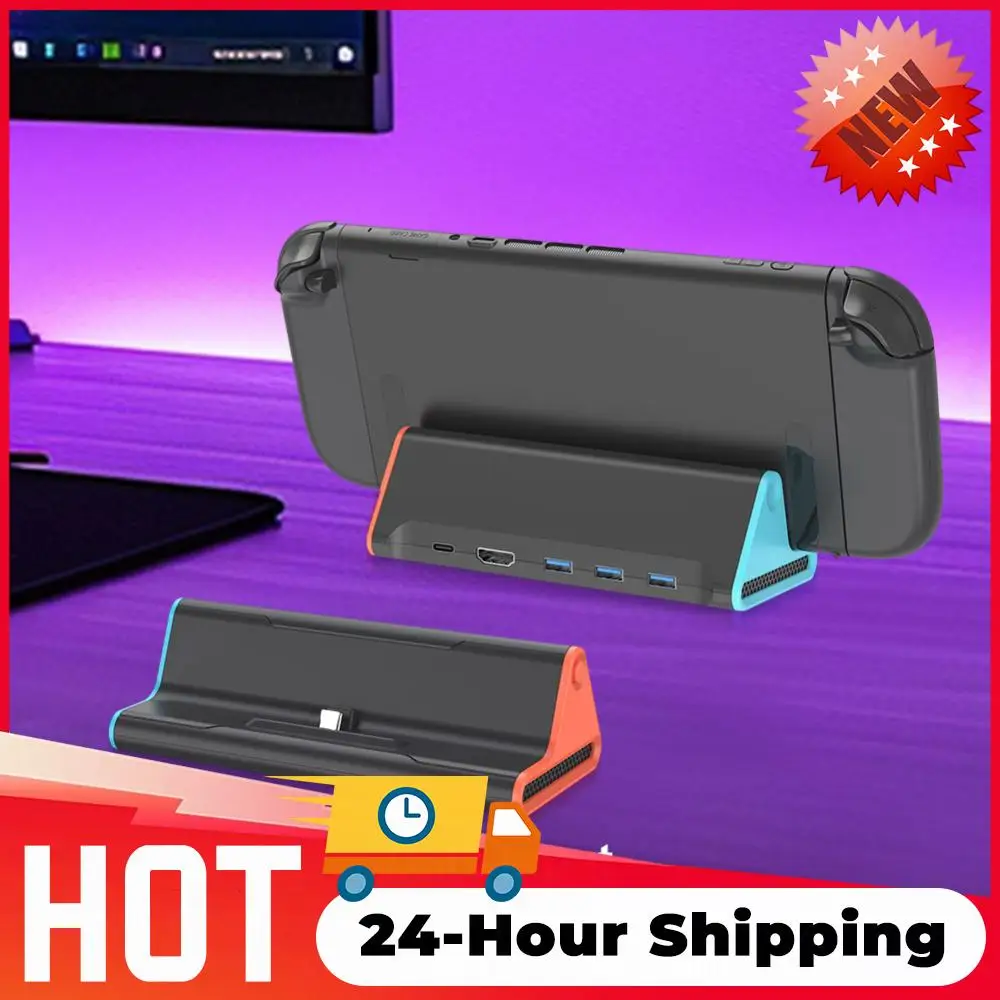 

Док-станция для Nintendo Switch 2 с портами Type-C/USB, зарядная подставка для игровой консоли, адаптер для быстрой зарядки