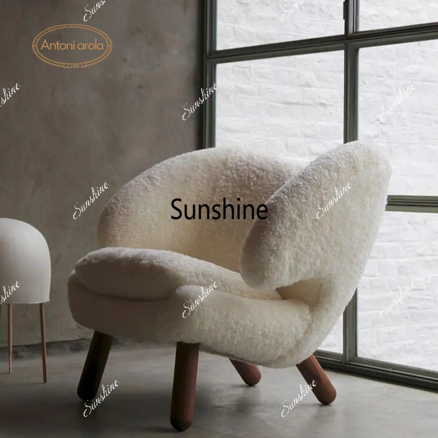 

Cream Wind Living Room Bedroom Single Sofa Chair