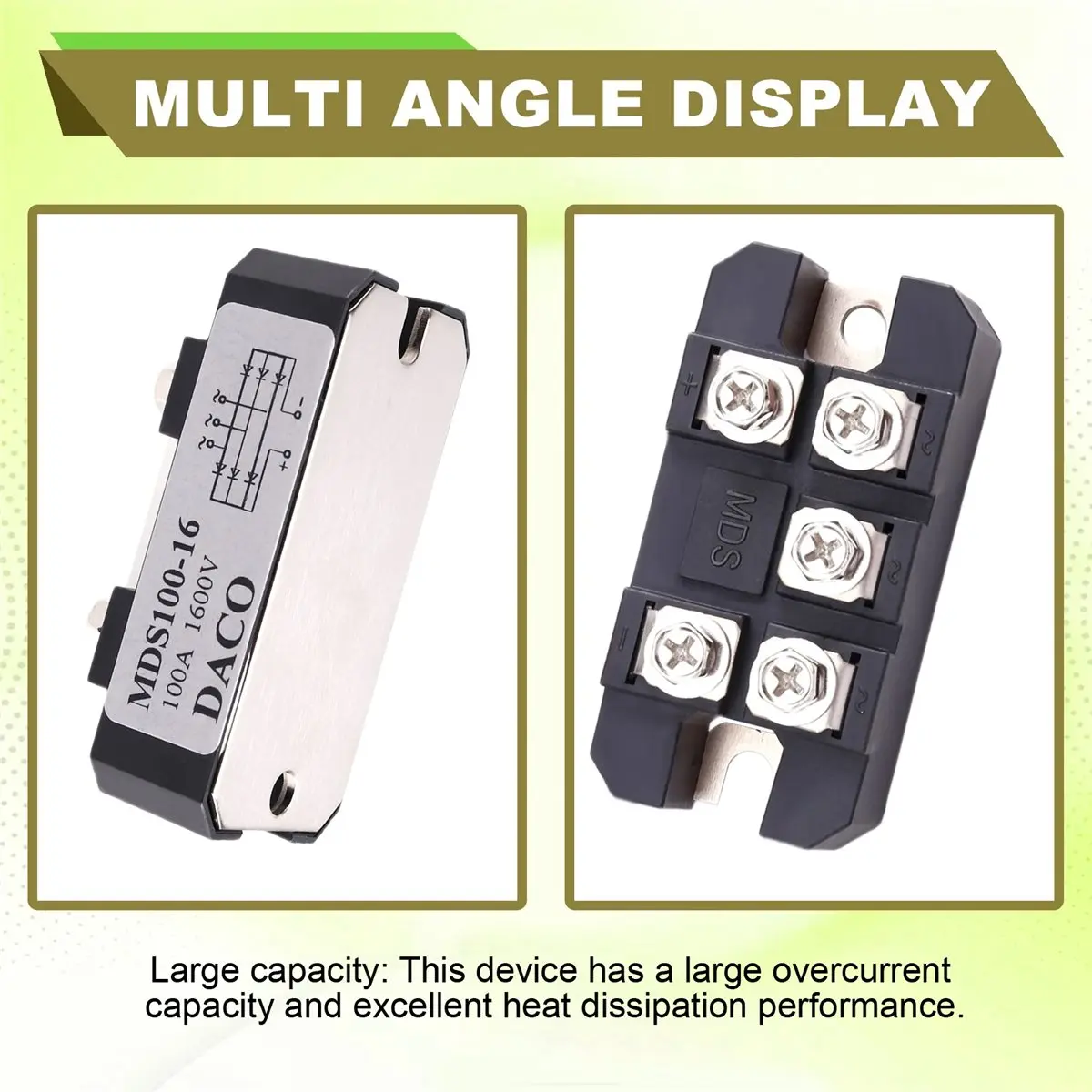 Punctual- Three-Phase Rectifier Module MDS100-16 MDS100A1600V Three-Phase Bridge Rectifier