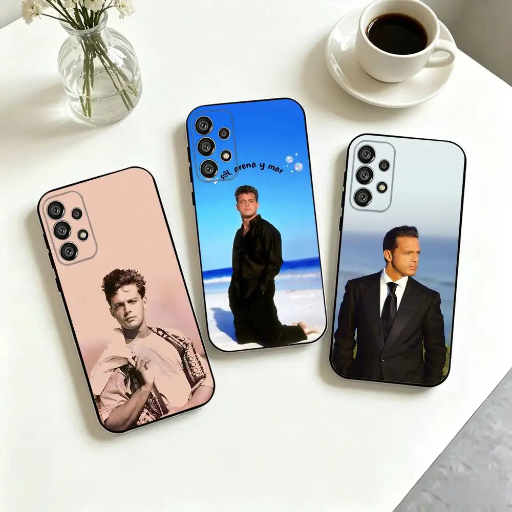 L-Luis Miguel-L Singer  Phone Case For Samsung S25,S24,S21,S22,S23,S30,Ultra,S20,Plus,Fe,Lite,Note,10,Black Cover Gift