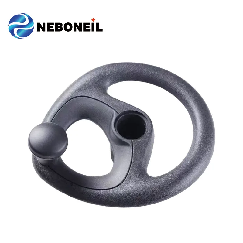 The steering wheel has a handle 0009910205 0009910206 compatible with Linde H30D/E16-E30 forklifts