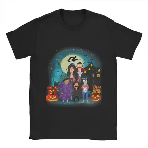 Men Bob Burgers T Shirt Pure Cotton Clothing Funny Short Sleeve O Neck Tees Gift Idea T-Shirts